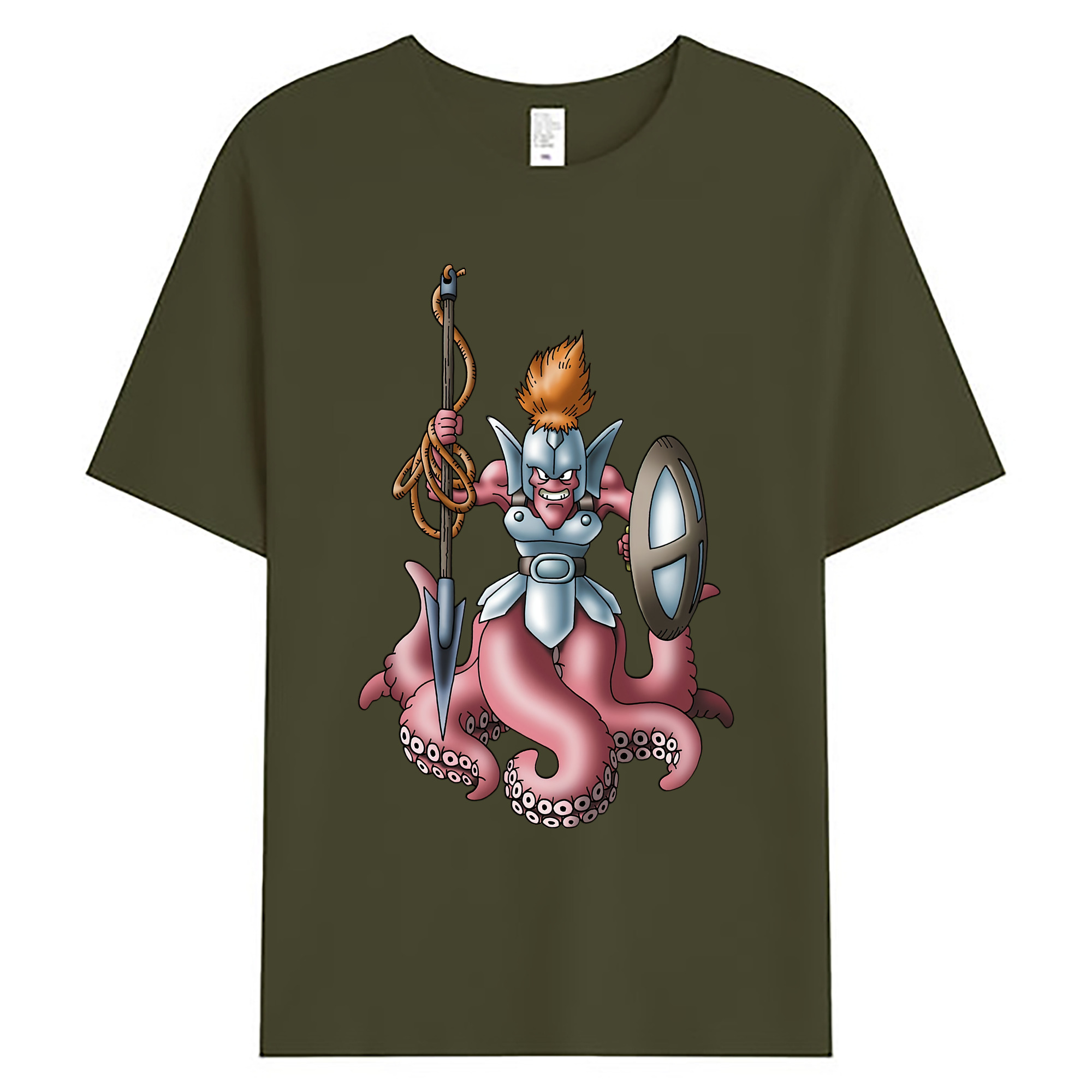 （画像用） ドラゴンクエスト Doragon Kuesuto Dragon Quest 綿100％ メンズ半袖Tシャツ｜肌触りやわらか＆通気性